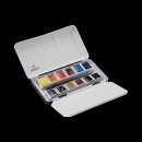 Rembrandt Aquarellfarben-Set im Metalletui, monopigmentiert 12 Näpfchen + Pinsel