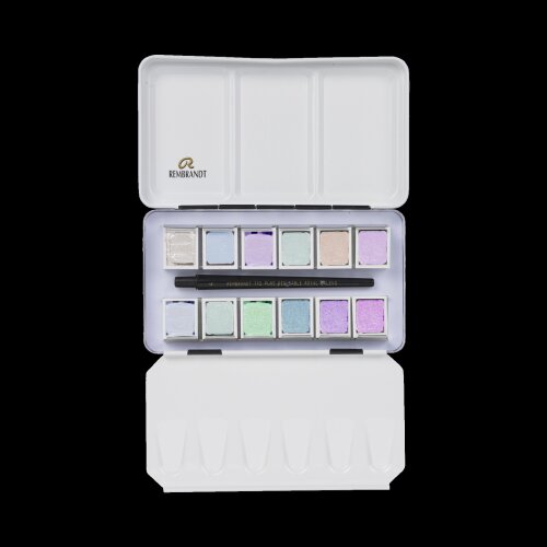 Rembrandt Aquarellfarben-Set Metalletui mit Spezialeffekt-Farben