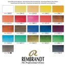 Rembrandt Aquarellfarben-Set im Holzkasten Traditional | 24 Näpfchen + Zubehör