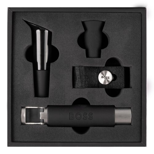 Hugo Boss Wine Set Iconic Black