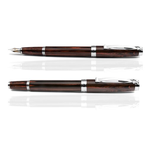 CLEO Ebonite Füllfederhalter Cumberland, 18 K Feder