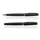 CLEO Classic Gold Füllfederhalter Schwarz, 14 K Feder