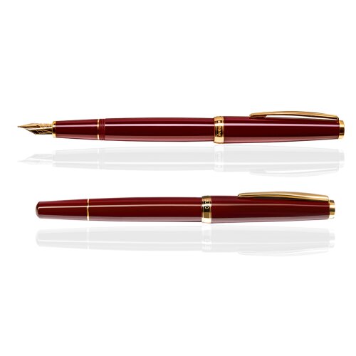 CLEO Classic Gold Füllfederhalter Bordeaux, 14 K Feder