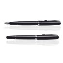 CLEO Classic Palladium Füllfederhalter, Schwarz
