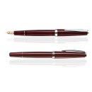 CLEO Classic Palladium Füllfederhalter Bordeaux, 14k...