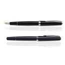 CLEO Classic Palladium Füllfederhalter Schwarz, 14k...