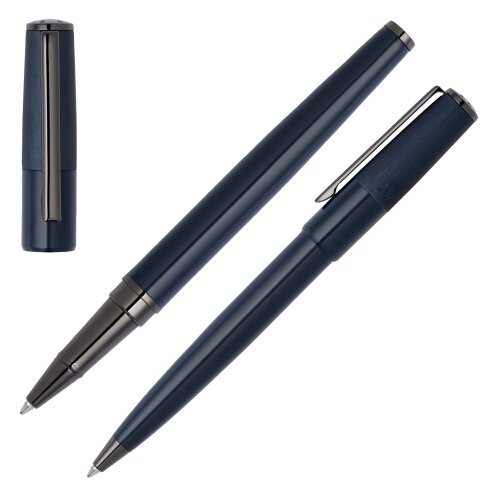 HUGO BOSS Set Minimal All Navy (kugelschreiber & tintenroller)