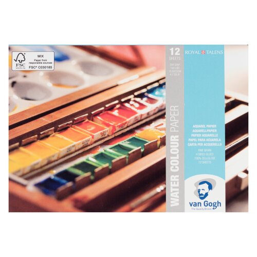 Van Gogh Aquarell-Postkarten 10,5 x14,8cm 300g 25Blatt