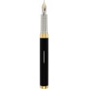 Diplomat Premium Füllhalter Nexus Black/Gold, vergoldete Feder