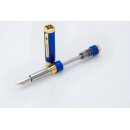 Diplomat Nexus Demo Blau Gold Füllhalter mit 14 K...