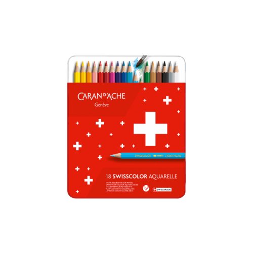 Caran dAche SWISSCOLOR Aquarelle Buntstifte in Metallbox - 30er