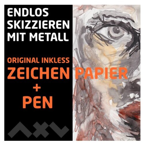 Axel Weinbrecht ORIGINAL INKLESS Zeichenpapier, 20 Blatt