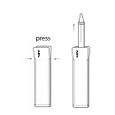 Axel Weinbrecht beta,leather pen small