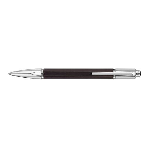 Caran d’Ache Kugelschreiber VARIUS™ EBONY versilbert und rhodiniert