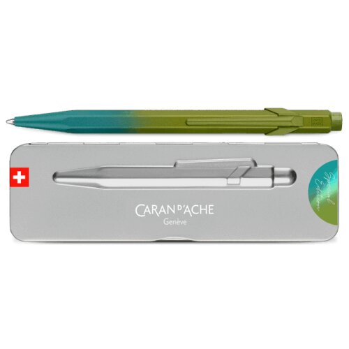 Caran dAche Kugelschreiber 849 CLAIM YOUR STYLE - Sonderedition Arktisgrün