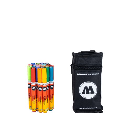 MOLOTOW ONE4ALL Acrylic Marker 22 neue Farbtöne + Portable Bag