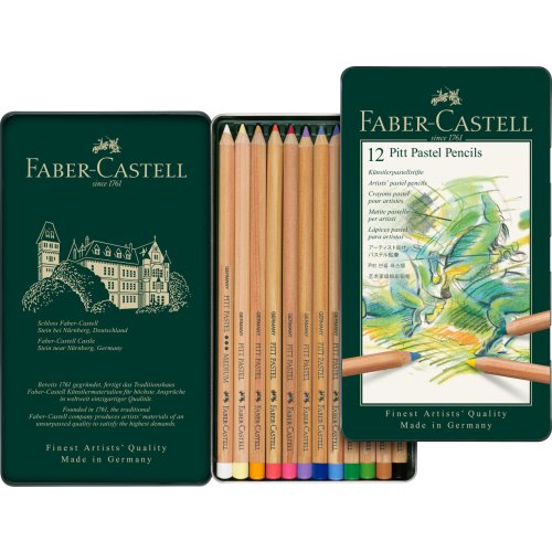 Faber-Castell PITT Pastellstifte 12er Metalletui