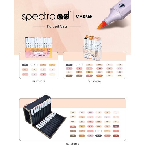 Spectra AD Alkohol Marker 36er Set - Portrait