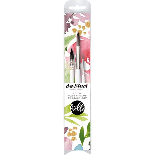 da Vinci  Aquarellpinsel | Set Frau Hölle & da Vinci, Loose Watercolor Florals