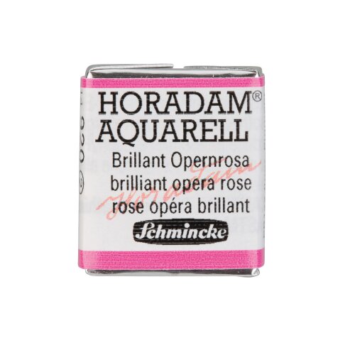 Schmincke Horadam Aquarell Farbe - 1/2 Näpfchen Brillant Opernrosa
