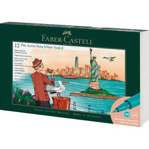 Faber-Castell Pitt Artist Pen Tuschestift - 12er Set -