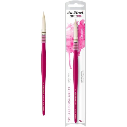 da Vinci PRETTY PINK EDITION Aquarellpinsel Größe 2