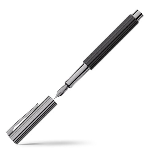 Graf von Faber-Castell Füllfederhalter Bloom 14-Karat Ebenholz | Ruthenium
