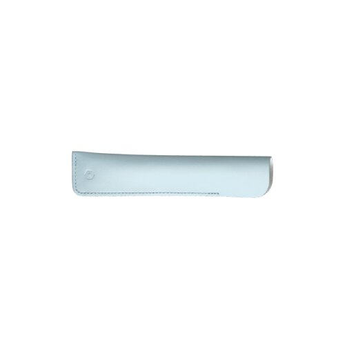 Caran d’Ache Kugelschreiber Ecridor Alpine Frost & Etui aus Polarblauem Leder