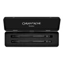 Caran dAche 849 BLACK CODE Kugelschreiber und Minenhalter...