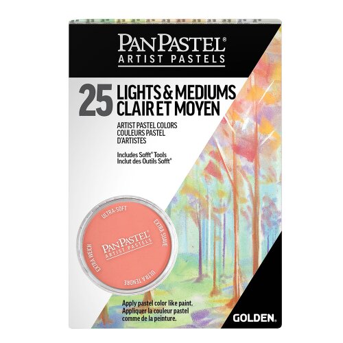 PanPastel Set 25 Light & Medium, inklusive Sofft Tools