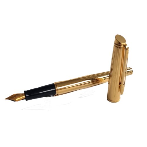 WATERMAN Füllfederhalter Hemisphere Gold CT, Feder M