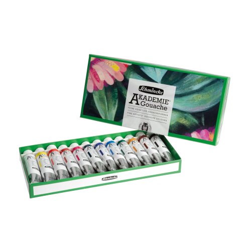 Schmincke AKADEMIE Gouache Kartonset mit 12 x 20 ml Tuben