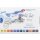 WHITE NIGHTS™ Künstler-Aquarellfarben Set Urban Landscape – 12 Näpfchen Limited Edition
