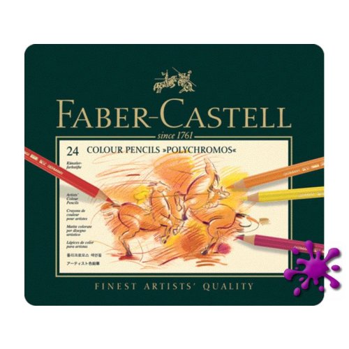 Faber-Castell Polychromos Farbstifte 24er Metalletui - 110024