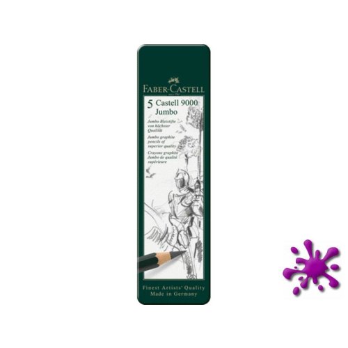 Bleistift Castell® 9000 Jumbo, sortiert, dunkelgrün, im Etui