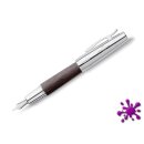 Faber-Castell Füllhalter E-MOTION Holz mit Chrom,...