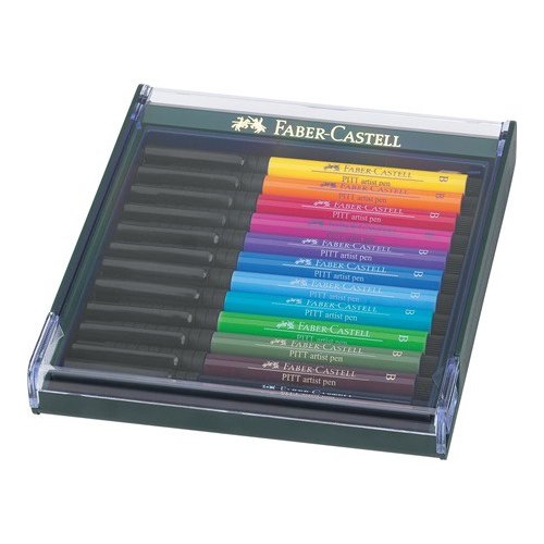 Faber-Castell PITT Artist Pen brush 12er Etui Basic