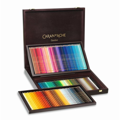 Caran d‘Ache Pablo Künstlerfarbstifte - 120 Farben im Holzkoffer