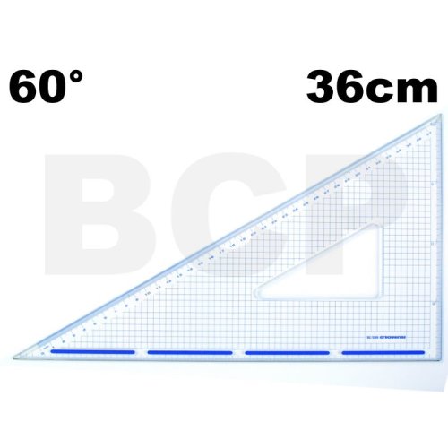 Rumold Schneidedreieck mit Stahlkante - 36cm 60°