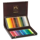 Caran dAche Prismalo Aquarellfarbstifte - 80 Farben im Holzkoffer