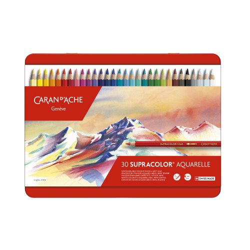 Caran d‘Ache Supracolor Soft Aquarellfarbstifte - 30 Farben