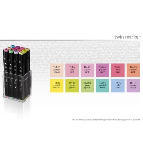 Touch Twin Marker 12er Pastel Set - Pastellfarben
