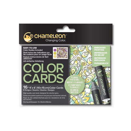 Chameleon Color Cards zum selbst gestalten - Blumenmuster