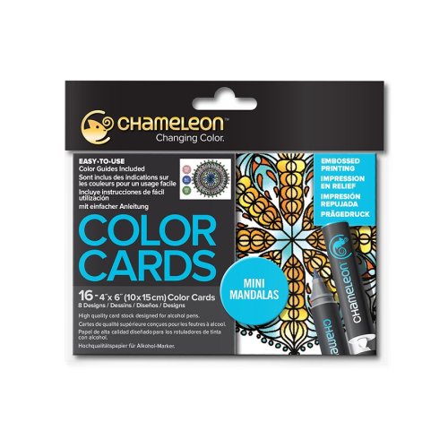 Chameleon Color Cards zum selbst gestalten - Mini Mandalas Motive