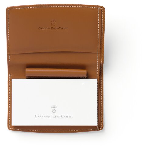 Graf von Faber-Castell Blocketui mit Schlaufe Epsom, Cognac