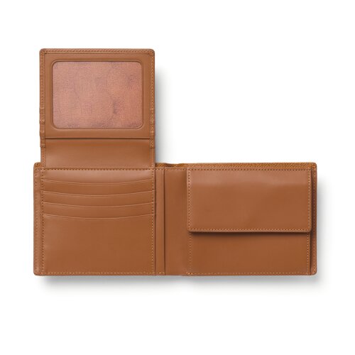 Graf von Faber-Castell Geldbörse mit Klappe Cognac
