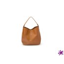 Graf von Faber-Castell Damenhandtasche braun genarbt