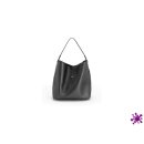 Graf von Faber-Castell Damenhandtasche schwarz genarbt