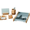 Rumold Schreibtisch-Set 5-tlg - Naturholz