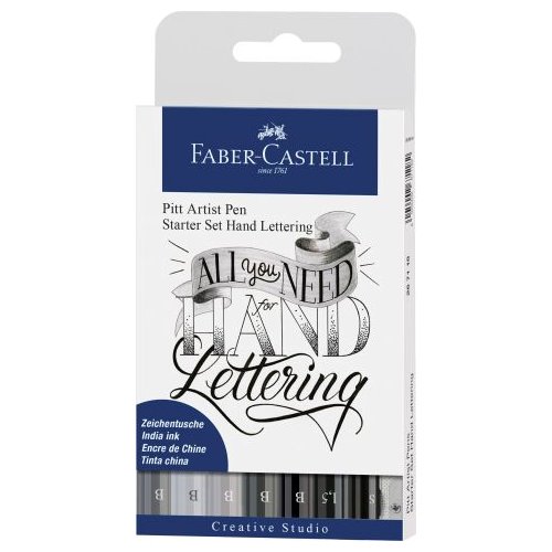 Faber-Castell Tuschestift Pitt Artist Pen Lettering 8er Etui